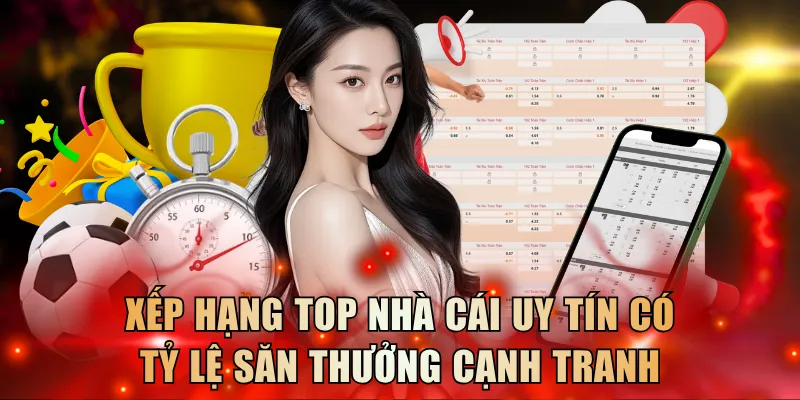 Xếp hạng top nhà cái uy tín có tỷ lệ săn thưởng cạnh tranh